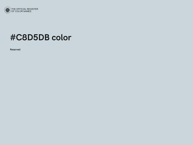 #C8D5DB color image