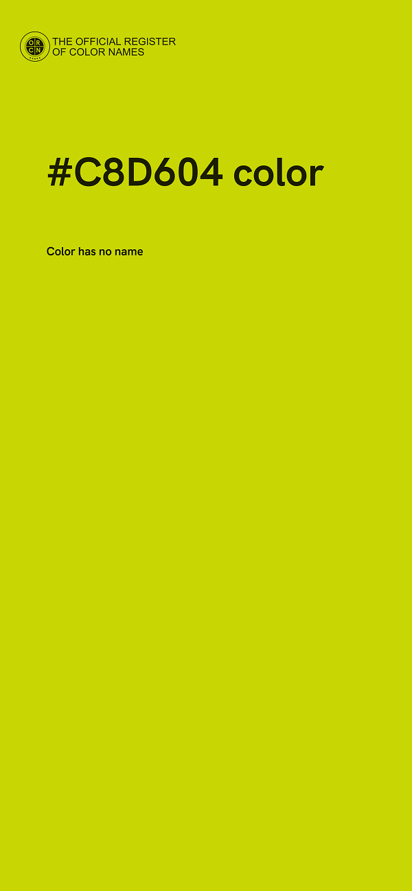 #C8D604 color image