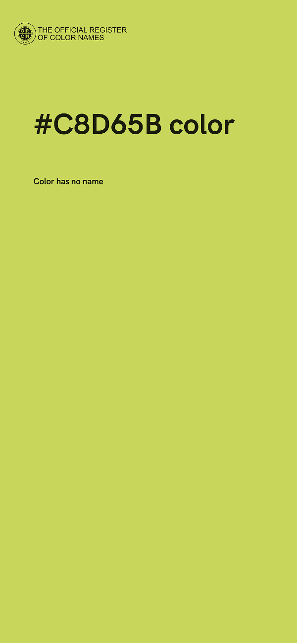 #C8D65B color image