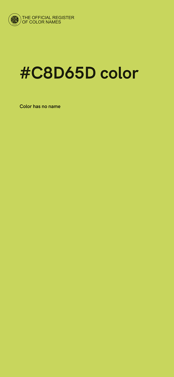 #C8D65D color image
