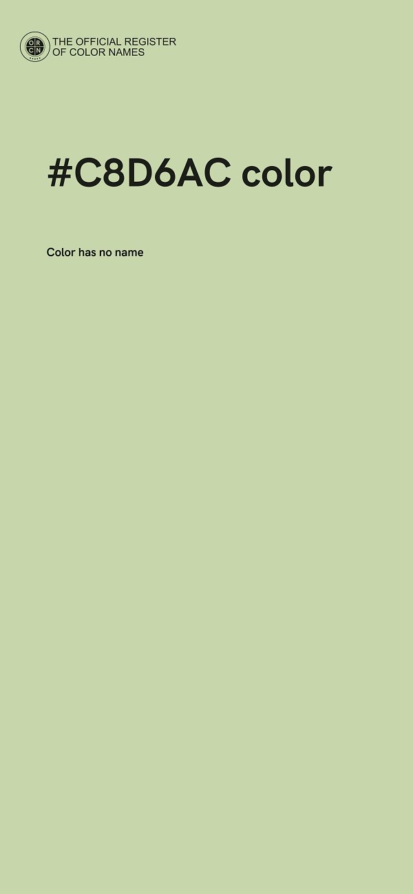 #C8D6AC color image