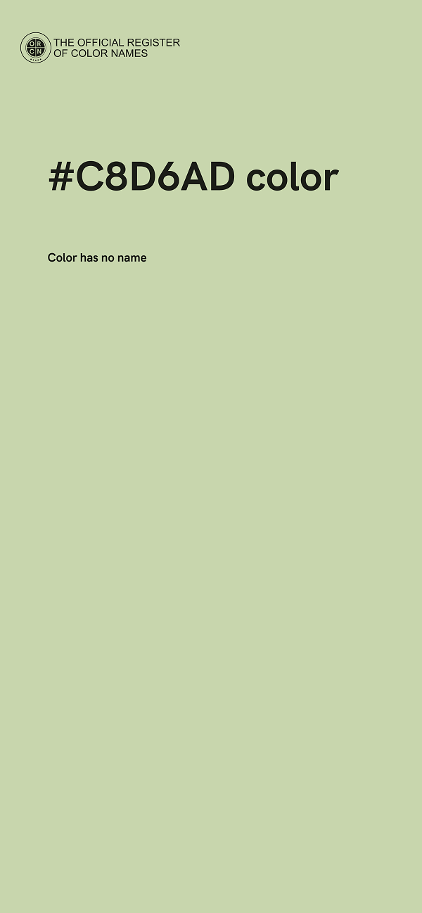 #C8D6AD color image