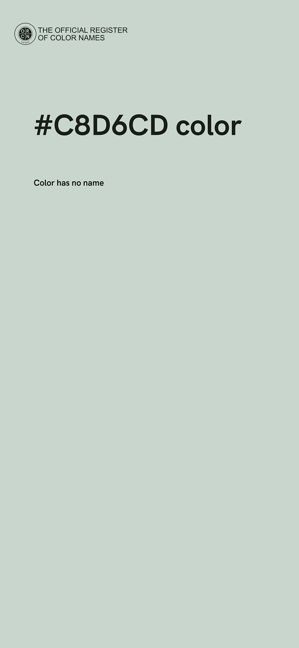 #C8D6CD color image