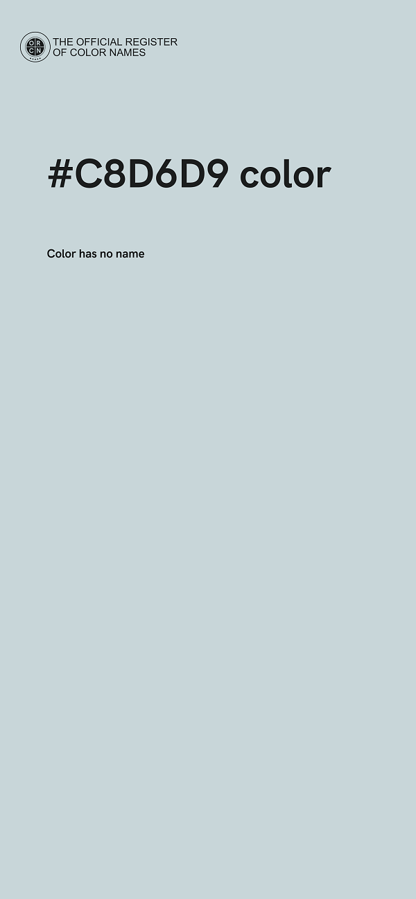 #C8D6D9 color image
