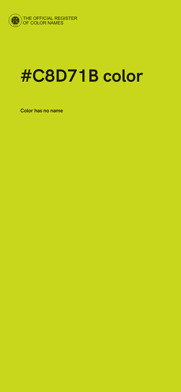 #C8D71B color image