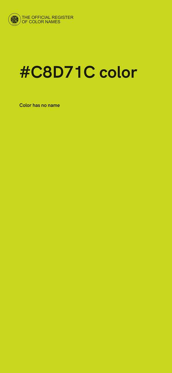 #C8D71C color image