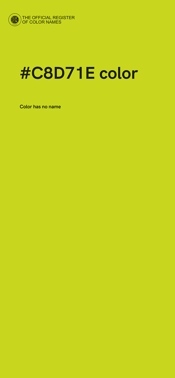 #C8D71E color image