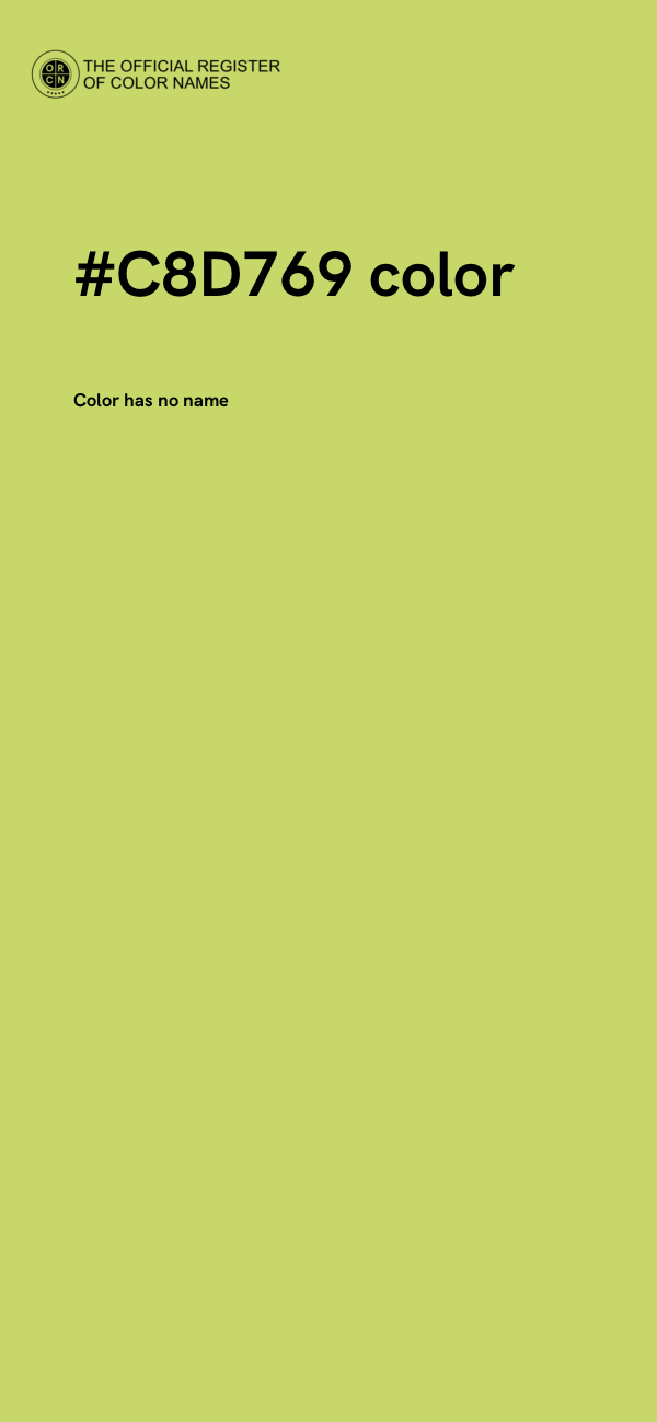 #C8D769 color image
