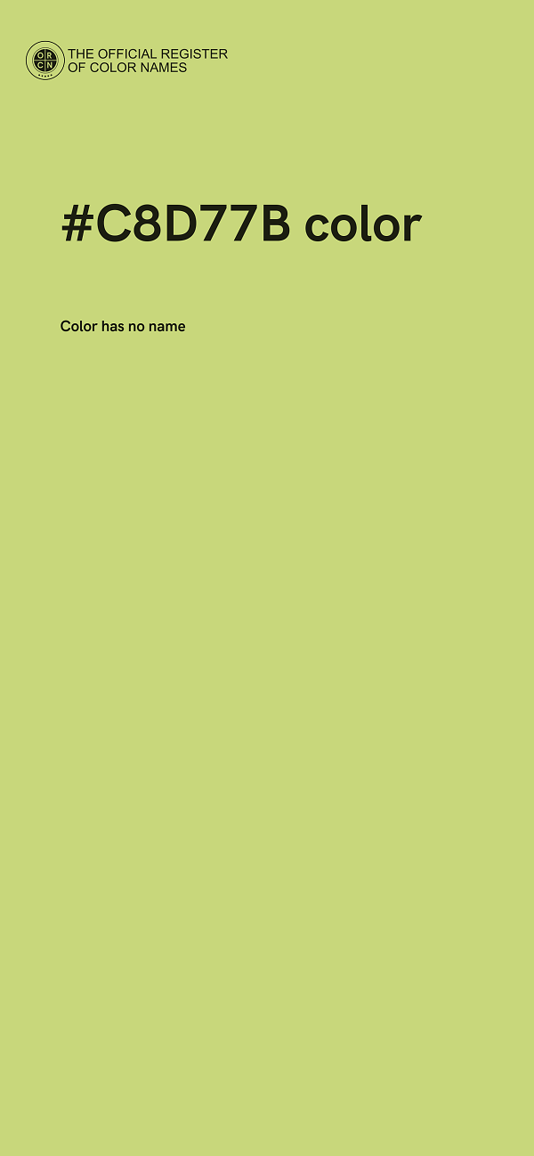 #C8D77B color image