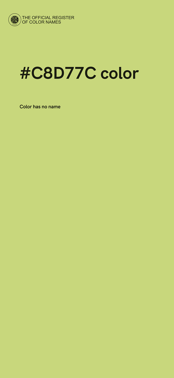 #C8D77C color image