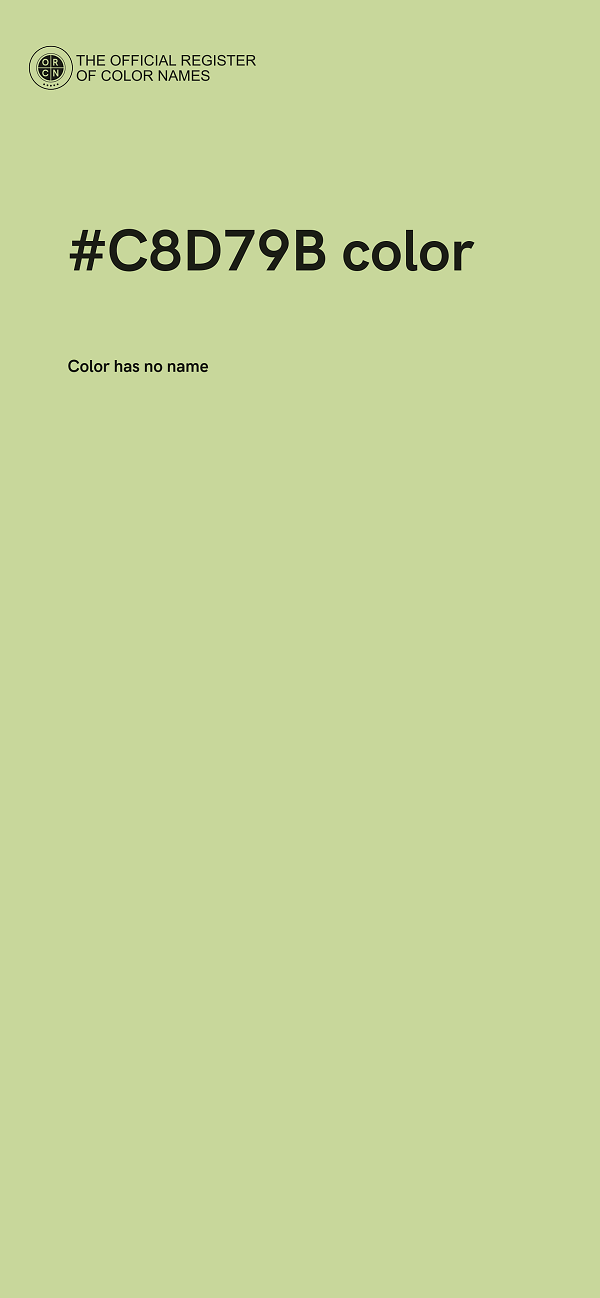 #C8D79B color image