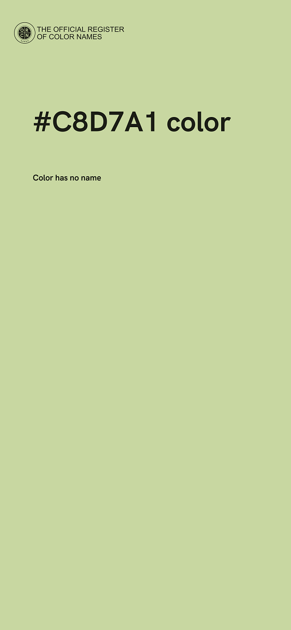 #C8D7A1 color image