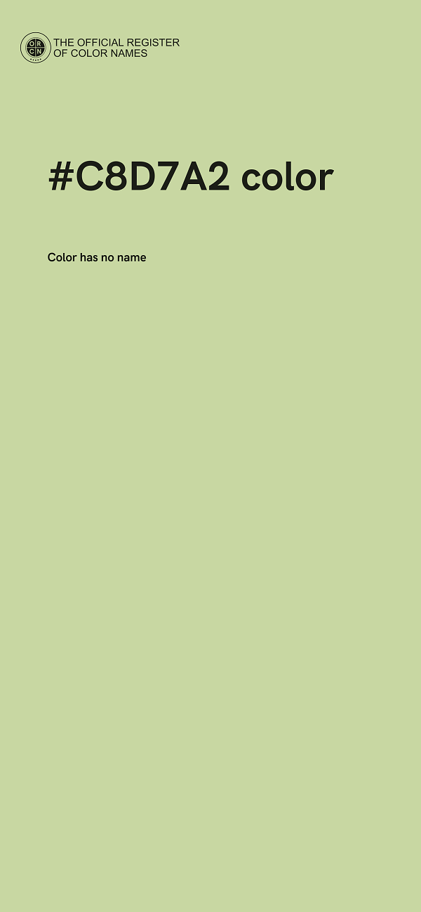 #C8D7A2 color image