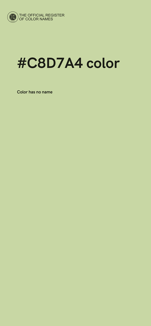 #C8D7A4 color image