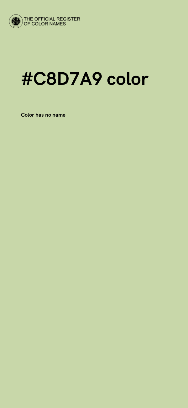#C8D7A9 color image