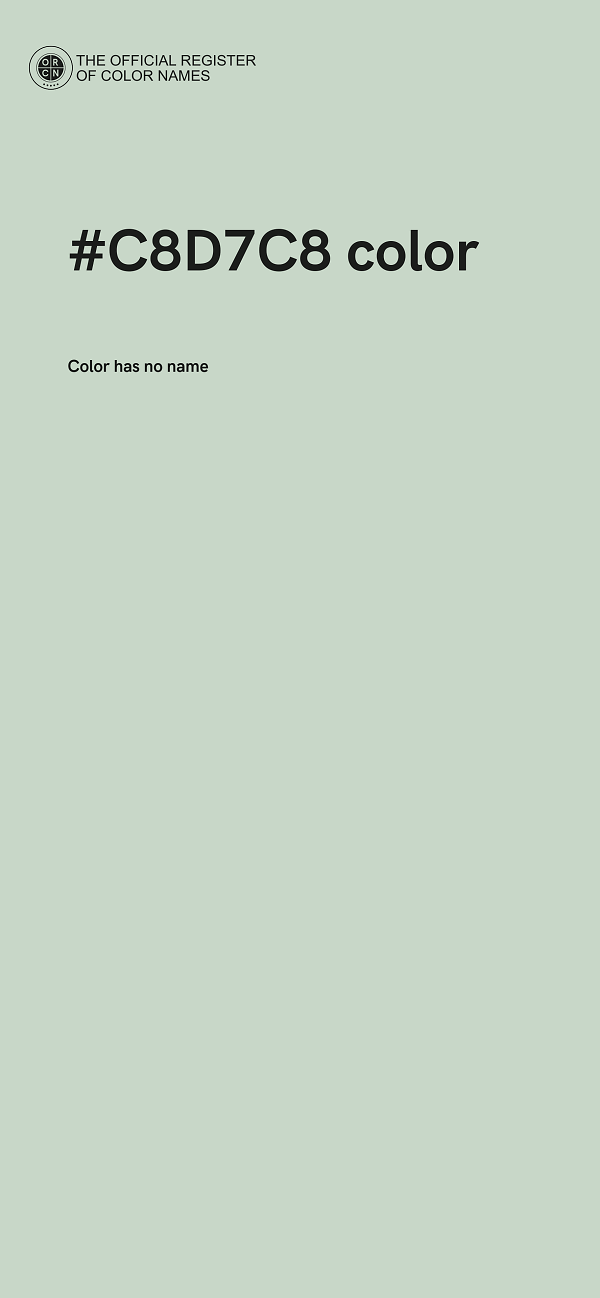 #C8D7C8 color image