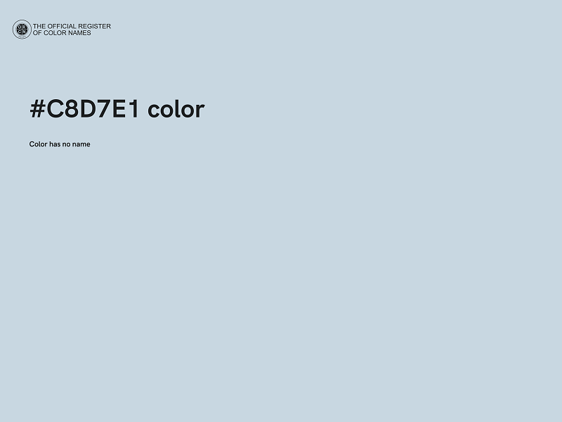 #C8D7E1 color image