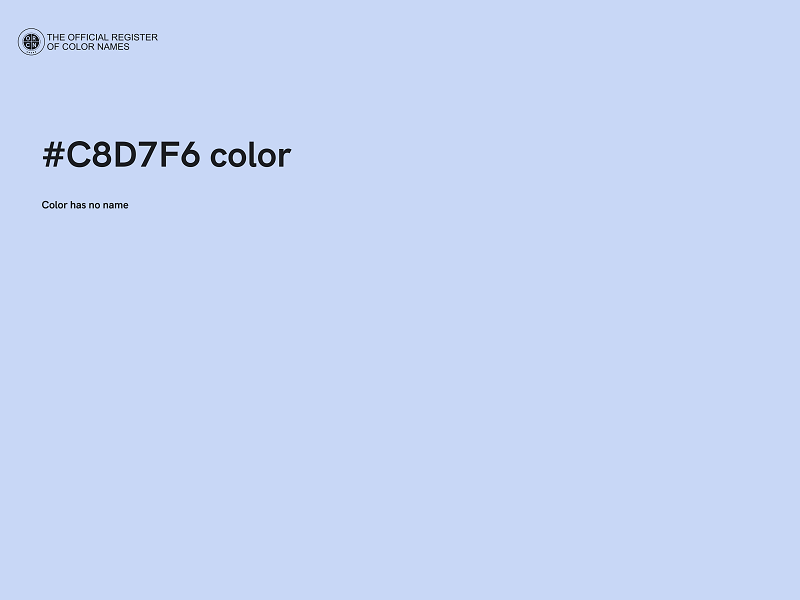#C8D7F6 color image