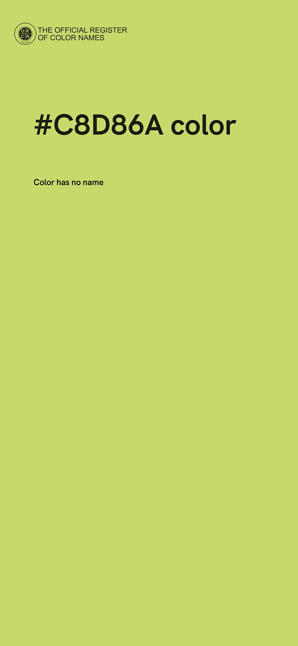 #C8D86A color image
