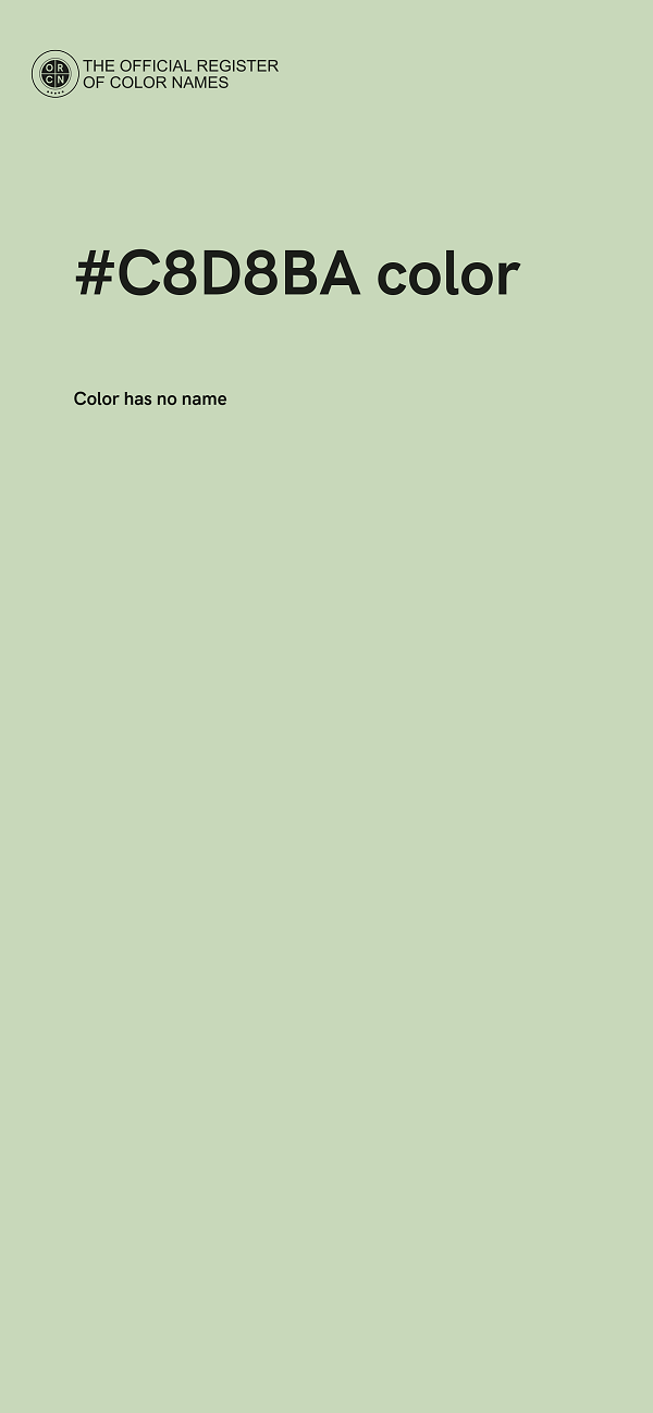 #C8D8BA color image