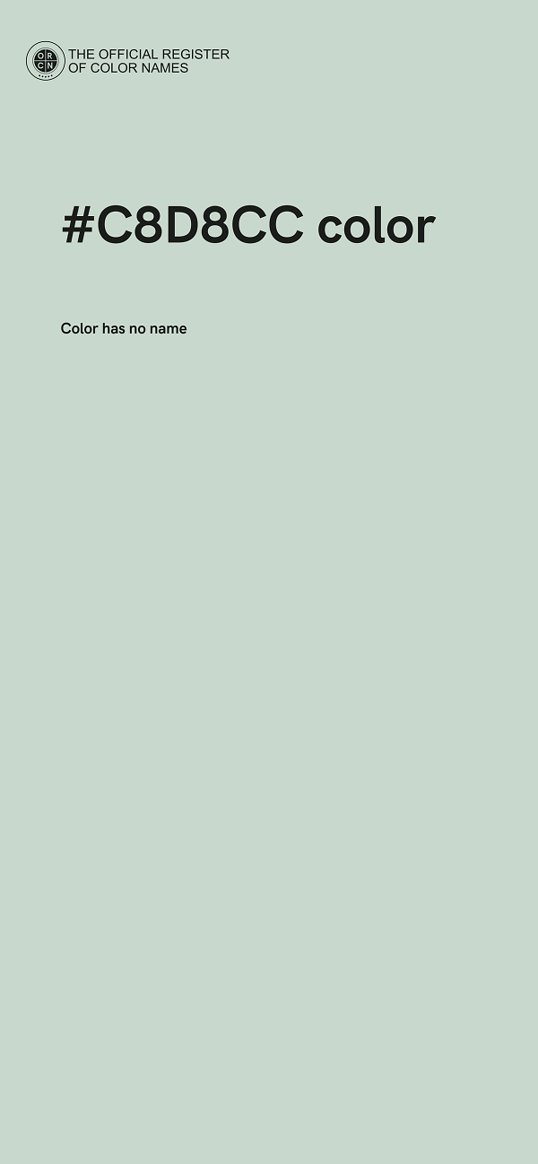 #C8D8CC color image