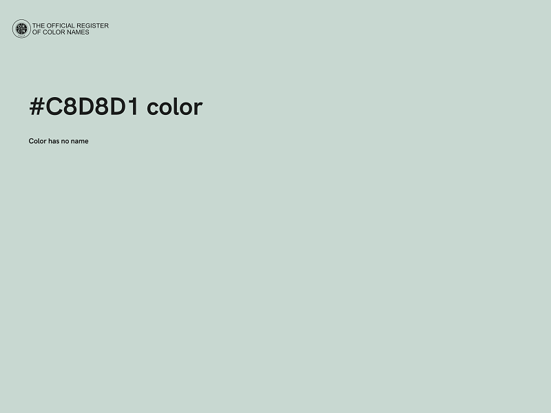 #C8D8D1 color image