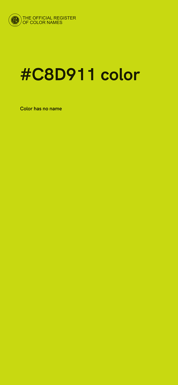 #C8D911 color image