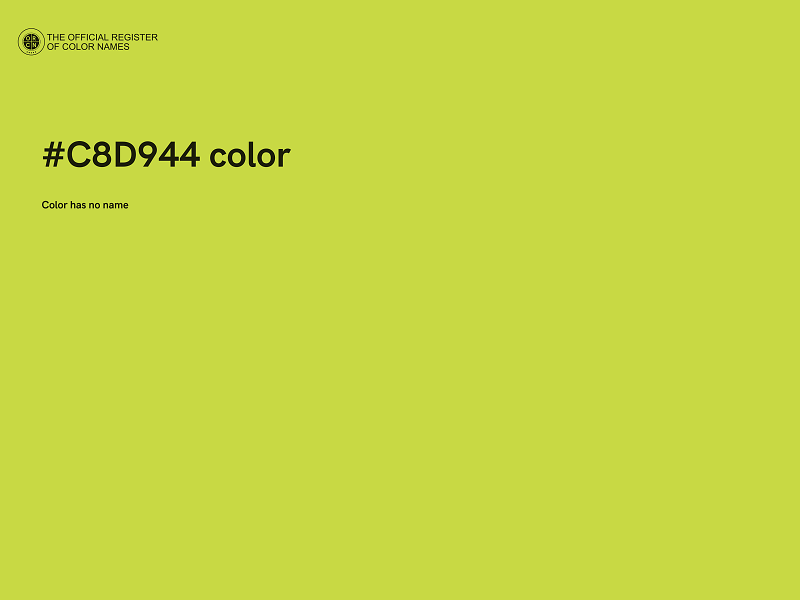 #C8D944 color image