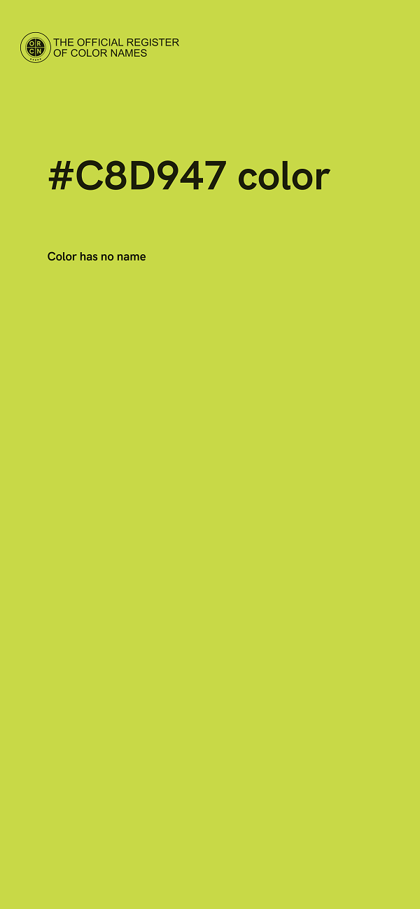#C8D947 color image