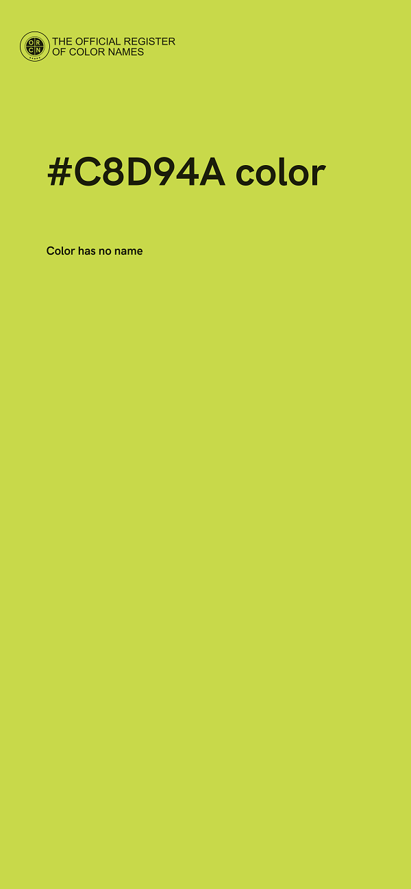 #C8D94A color image
