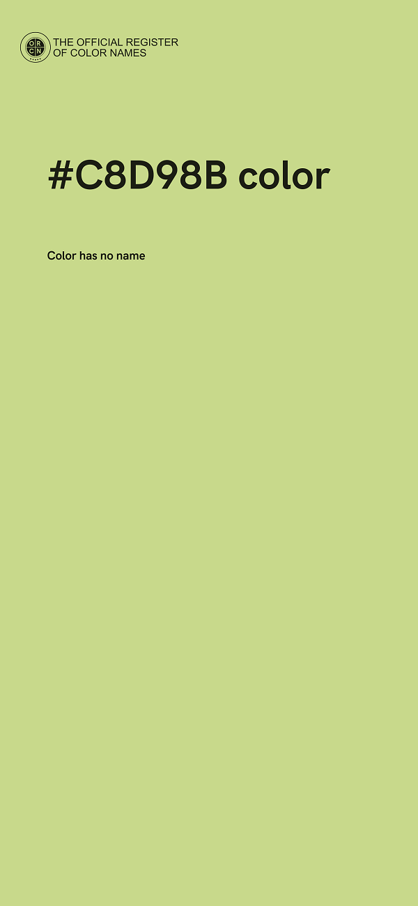 #C8D98B color image