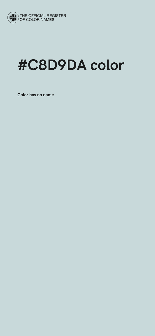 #C8D9DA color image