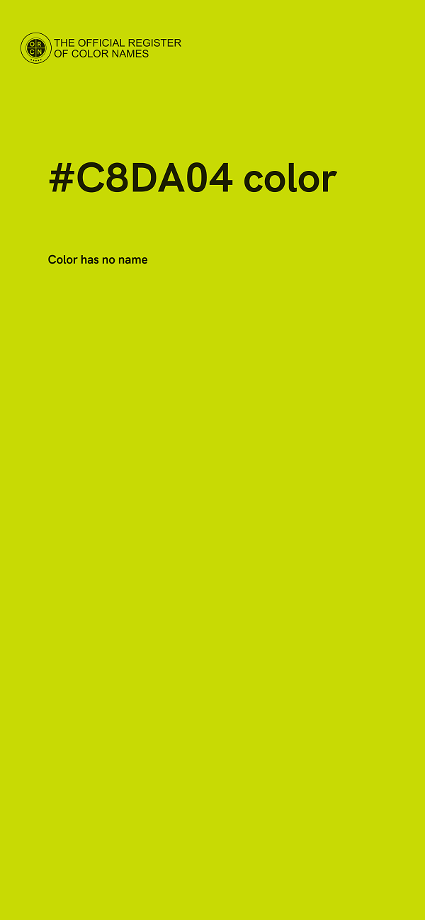 #C8DA04 color image