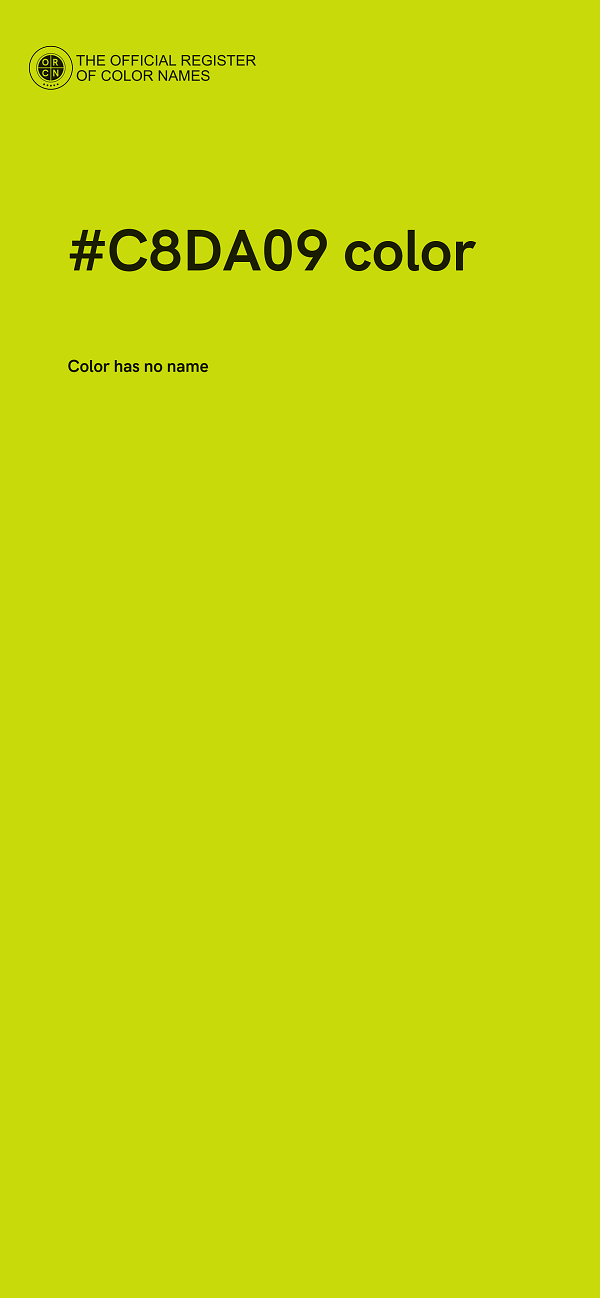 #C8DA09 color image