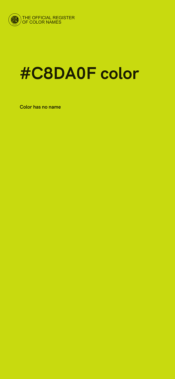 #C8DA0F color image