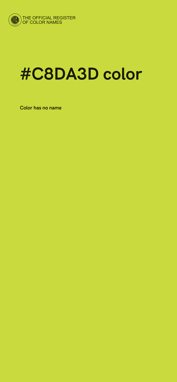 #C8DA3D color image