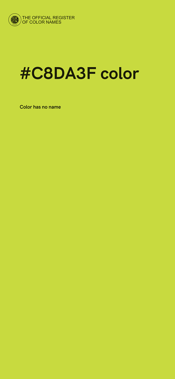 #C8DA3F color image