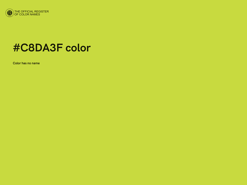 #C8DA3F color image