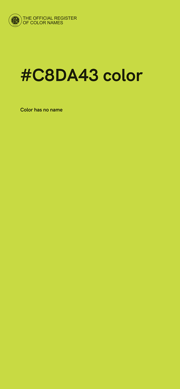 #C8DA43 color image