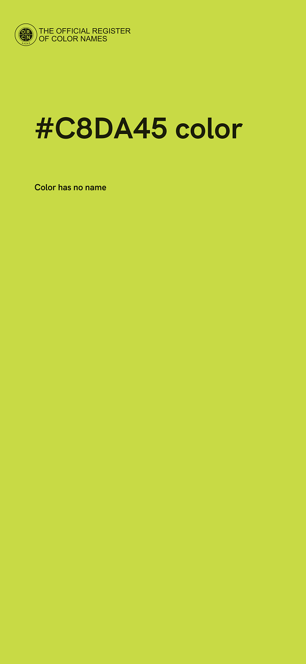 #C8DA45 color image