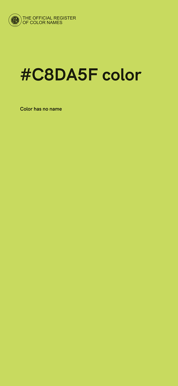 #C8DA5F color image