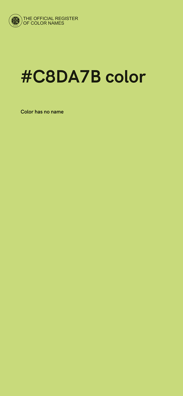 #C8DA7B color image