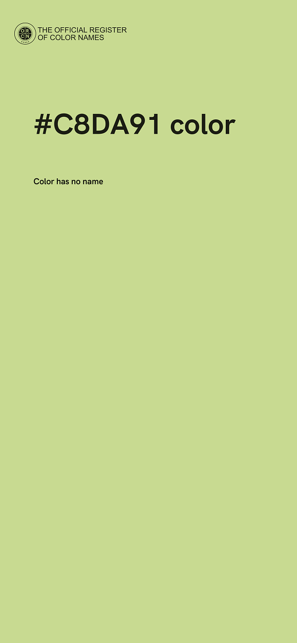 #C8DA91 color image