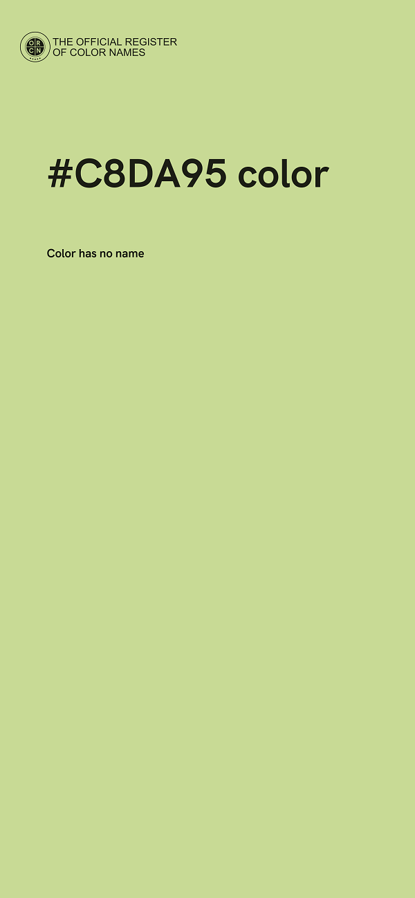 #C8DA95 color image