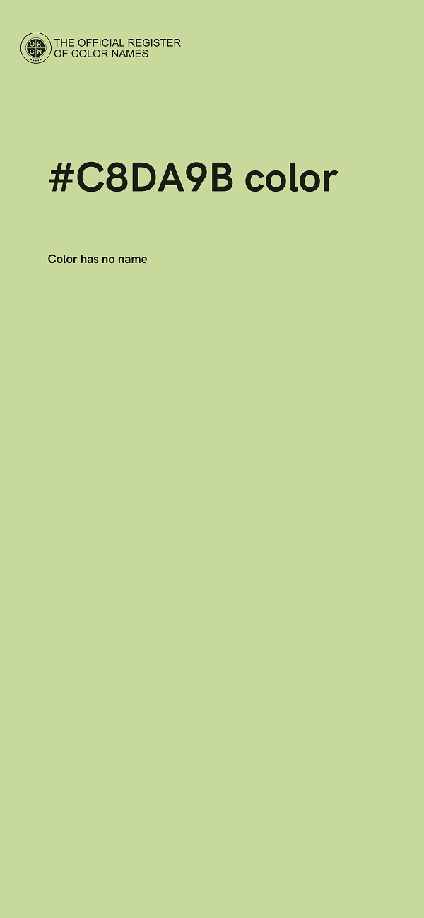 #C8DA9B color image