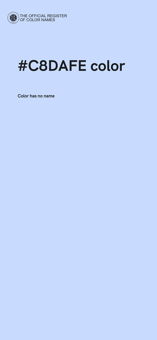 #C8DAFE color image