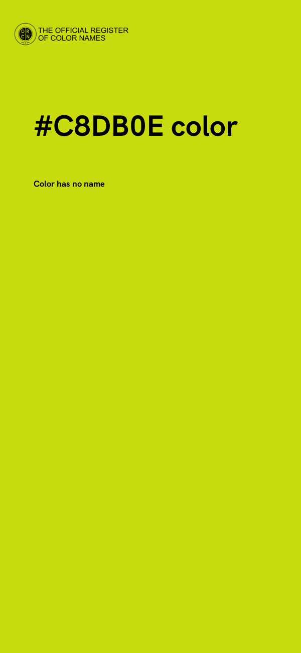 #C8DB0E color image