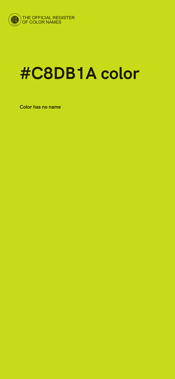 #C8DB1A color image