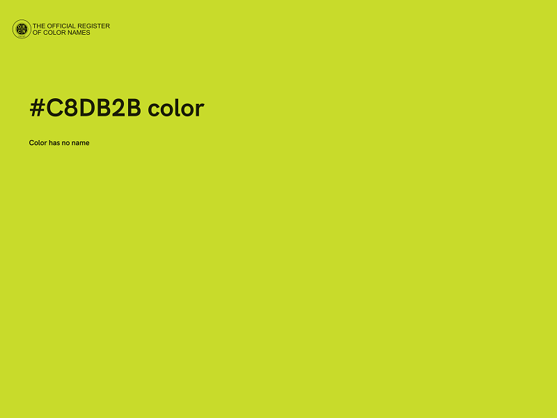 #C8DB2B color image