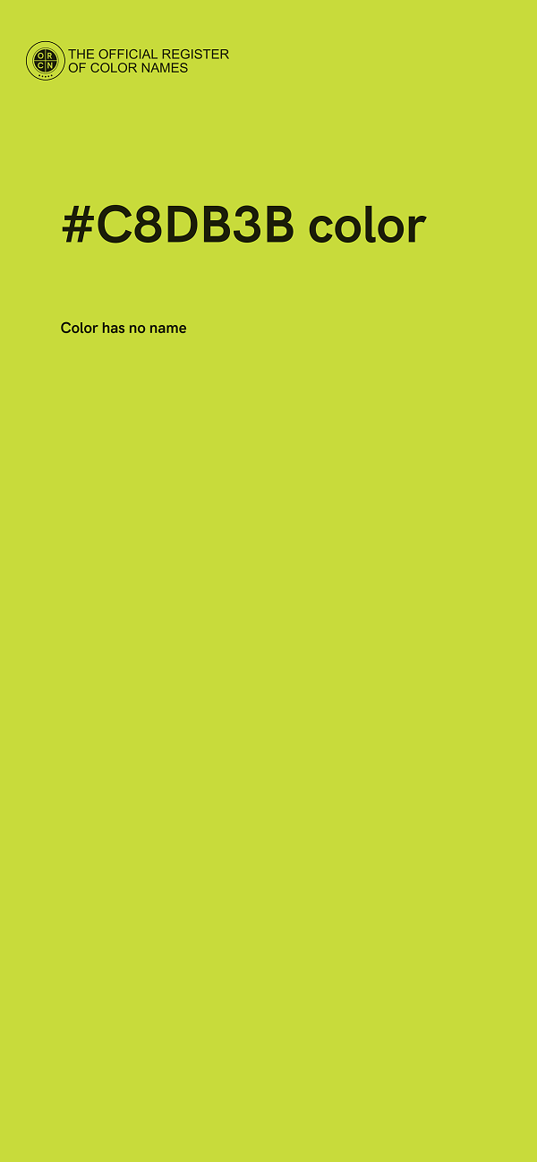 #C8DB3B color image